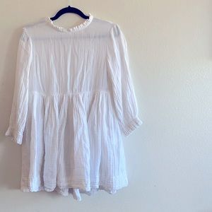 FREE PEOPLE Long Sleeve White Dress
